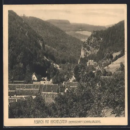 AK Asbach /Schmalkalden, Hachelstein und Talblick
