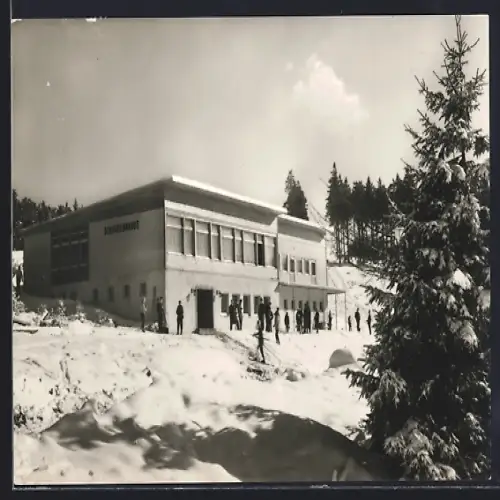 AK Oberhof /Thür., Schanzenbaude im Winter