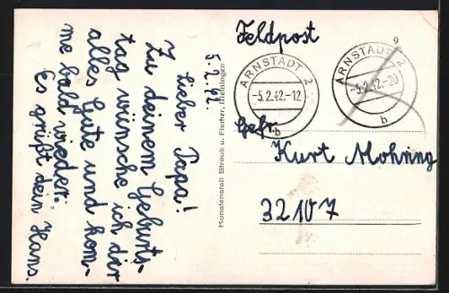 AK Arnstadt i. Thür., Am Neideckturm