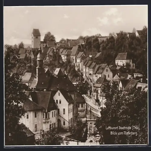 AK Stadtroda /Thür., Blick vom Töpferberg