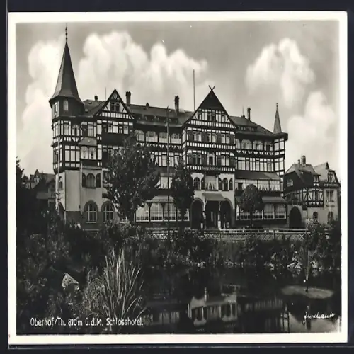 AK Oberhof /Th., Schlosshotel am Wasser