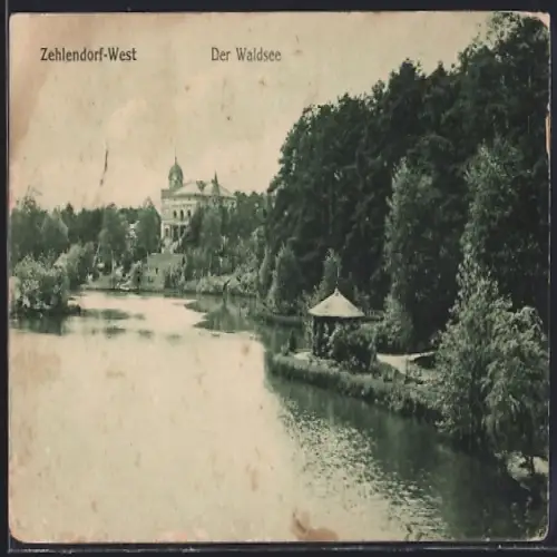 AK Berlin-Zehlendorf, Partie am Waldsee