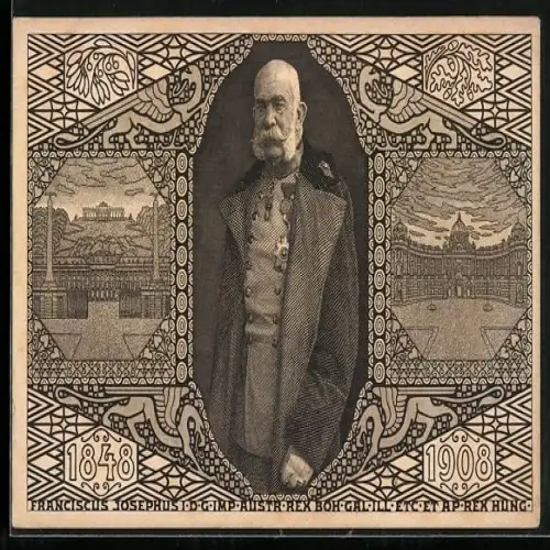 AK Franz Josef I., Kaiser von Österreich, 1848 - 1908, Jubiläum