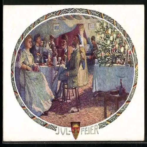 AK Deutscher Schulverein NR.541: Weihnachtsfeier unter Studenten
