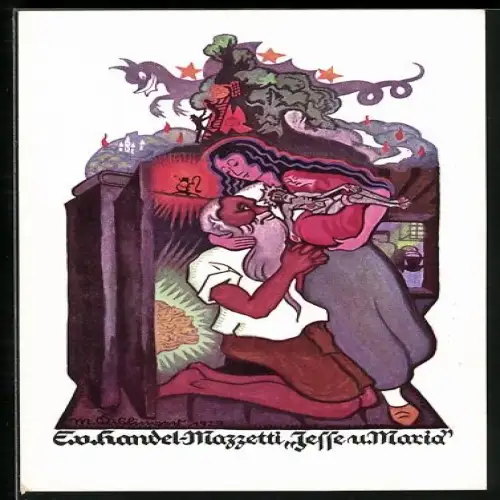 Künstler-AK Edo v. Handel-Mazzetti: Jesse und Maria, Gnadenbild und Drache