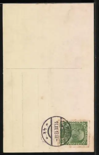 AK Zum 11. 12. 1913, Frau sitzt auf Kalender, Zur Erinnerung an das seltene Datum