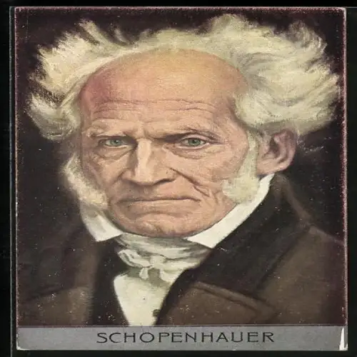 AK Portrait Schopenhauer mit Backenbart