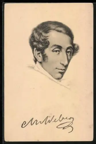 Künstler-AK Carl Maria von Weber im Porträt