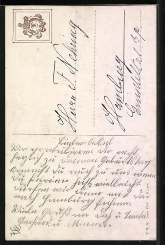 Künstler-AK C.Reichert: Drei Hundewelpen im Korb