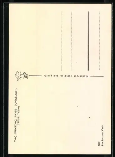 AK Sternzeichen Skorpion, Phlegmatiker, Element Wasser, Regent Mars, Bist oft zu heiss und oft zu kalt, doch was du...