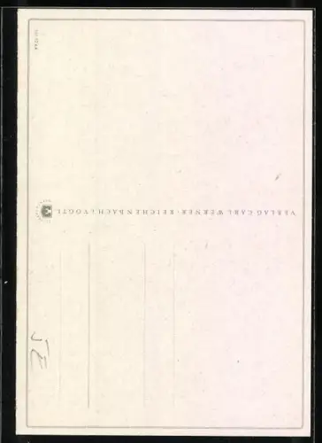 AK Mädchen mit Teddy in den Armen