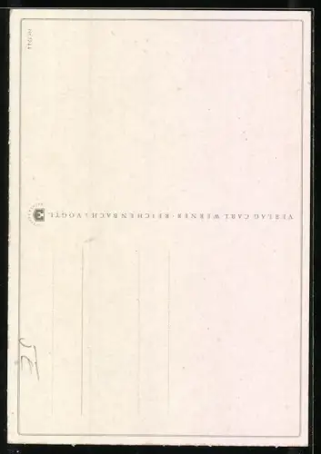 AK Mädchen mit Teddy in den Armen