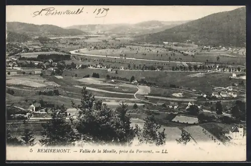 AK Remiremont, Vallée de la Moselle prise du Parmont