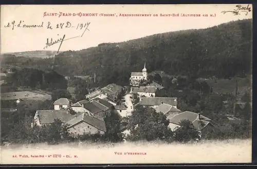 AK Saint-Jean-d`Ormont /Vosges, Vue d`ensemble