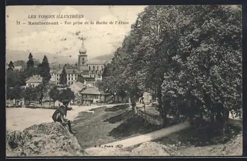 AK Remiremont, Vue prise de la Roche de l`Arna