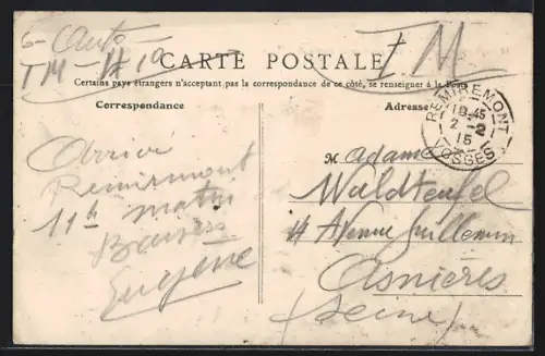 AK Remiremont, Vue prise de la Roche de l`Arna