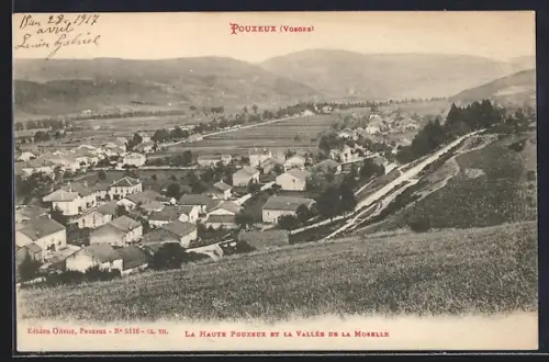AK Pouxeux /Vosges, La Haute Pouxeux et la Vallée de la Moselle