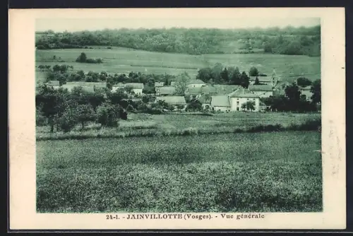 AK Jainvillotte /Vosges, Vue générale du village et des collines environnantes