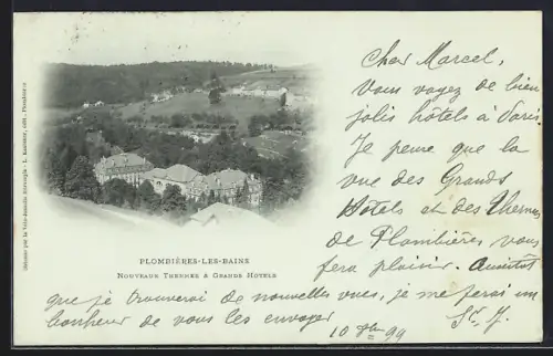 AK Plombières-les-Bains, Nouveaux Thermes & Grands Hôtels
