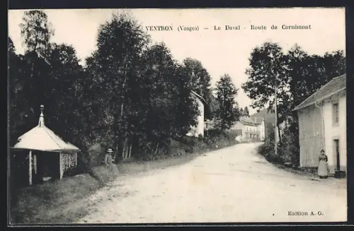 AK Ventron /Vosges, Le Daval, Route de Cornimont