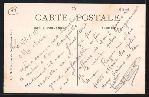 AK Ventron /Vosges, Le Daval, Route de Cornimont