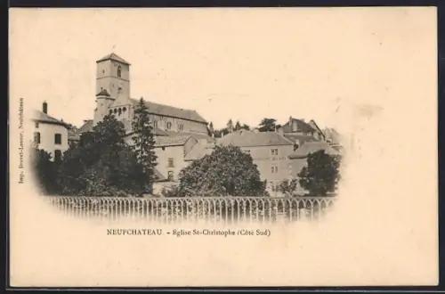 AK Neufchateau, Église St-Christophe, Côté Sud