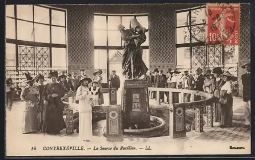 AK Contrexéville, La Source du Pavillon