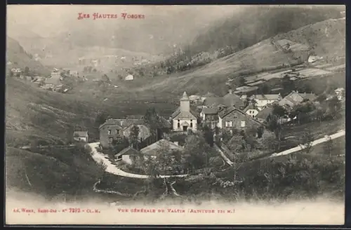 AK Le Valtin, Vue générale du village dans les Hautes Vosges
