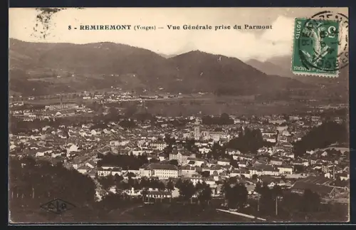 AK Remiremont /Vosges, Vue Générale prise du Parmont