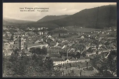 AK Raon-l`Étape, Vue générale pittoresque des Vosges