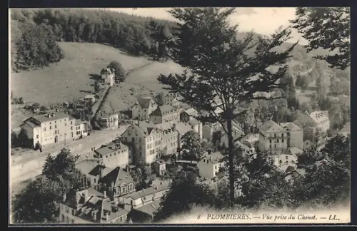 AK Plombières, Vue prise du Chenois