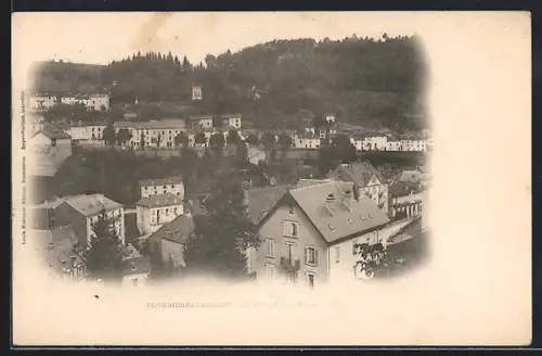 AK Plombières-les-Bains, Le Château et le Vallon