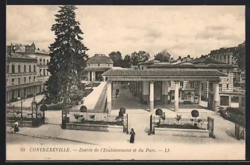 AK Contrexéville, Entrée de l`Établissement et du Parc