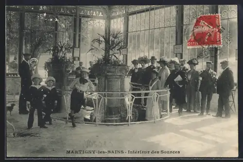 AK Martigny-les-Bains, Intérieur des Sources