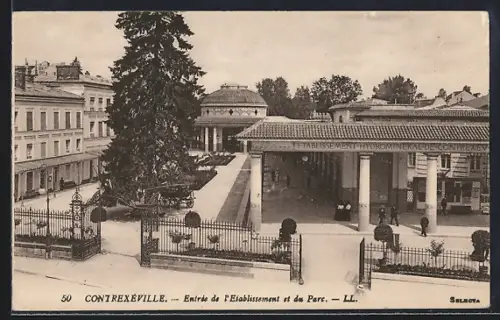 AK Contrexéville, Entrée de l`Établissement et du Parc