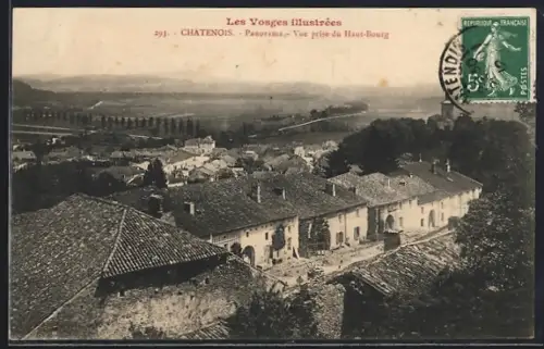 AK Châtenois, Panorama, Vue prise du Haut-Bourg