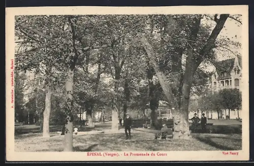 AK Épinal /Vosges, La Promenade du Cours