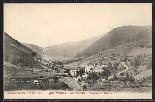AK Le Valtin, Vallée du Rudlin, Vue panoramique des Vosges