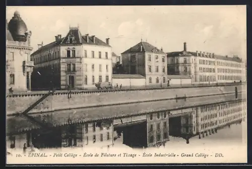 AK Épinal, Petit Collège, École de Filature et Tissage, École Industrielle, Grand Collège