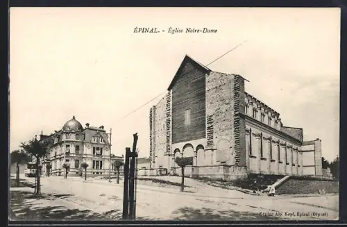 AK Épinal, Église Notre-Dame