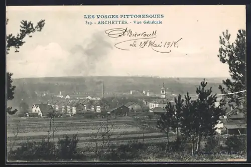 AK Archettes, Vue générale des Vosges pittoresques