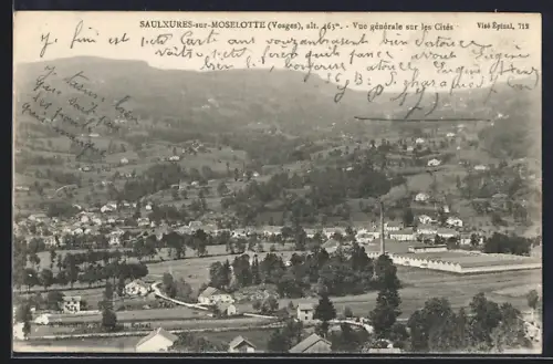 AK Saulxures-sur-Moselotte /Vosges, Vue générale sur les Cités