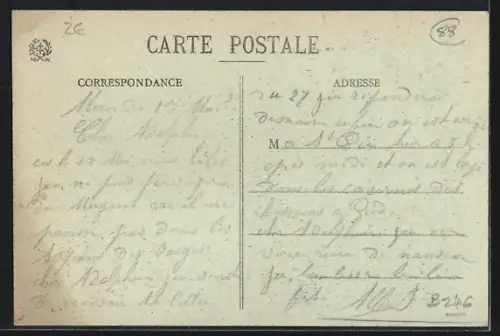 AK Saint-Dié /Vosges, Vue générale prise du clocher de l`église St-Martin