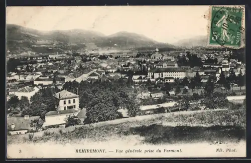 AK Remiremont, Vue générale prise du Parmont