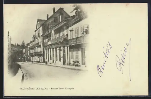 AK Plombières-les-Bains, Avenue Louis Francais