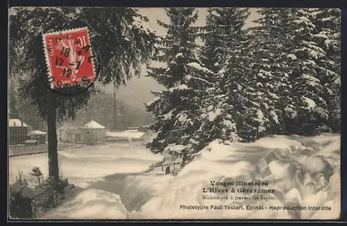 AK Gérardmer, L`Hiver à Gérardmer, Kichompré à travers les Sapins