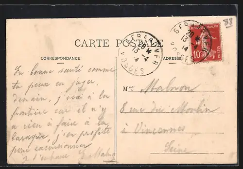 AK Gérardmer, Vue prise du Phény