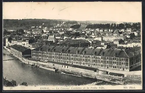 AK Épinal, La Caserne Contades et la Petite Ville