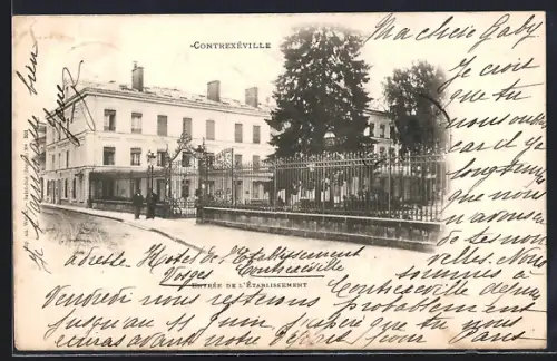 AK Contrexéville, Entrée de l`Établissement thermal et hôtel de l`établissement