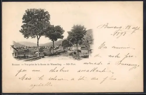 AK Bussang, Vue prise de la Route de Wesserling